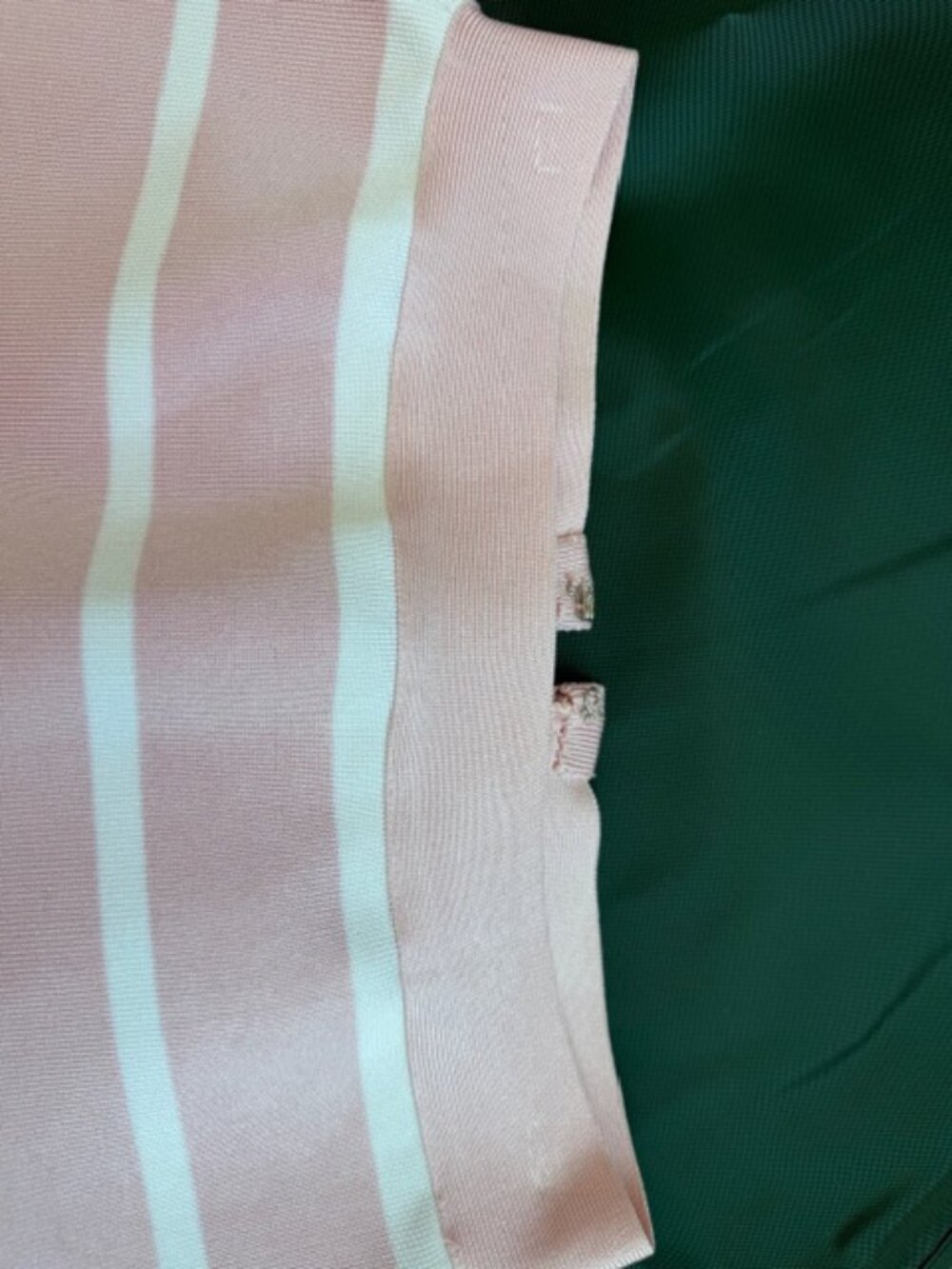 Pink with White stripes Pencil skirt, Heavy Spandex, back zipper, bespoke